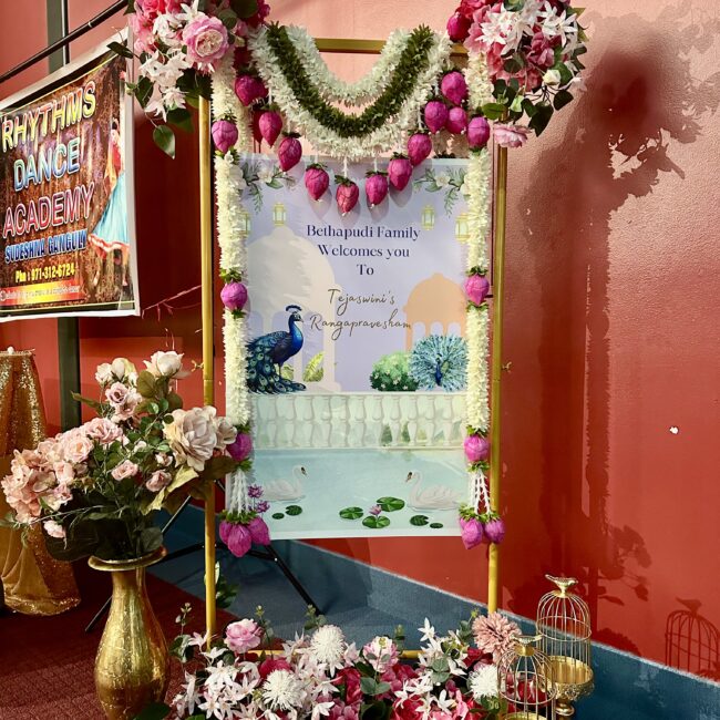 Indian decor welcome sign
