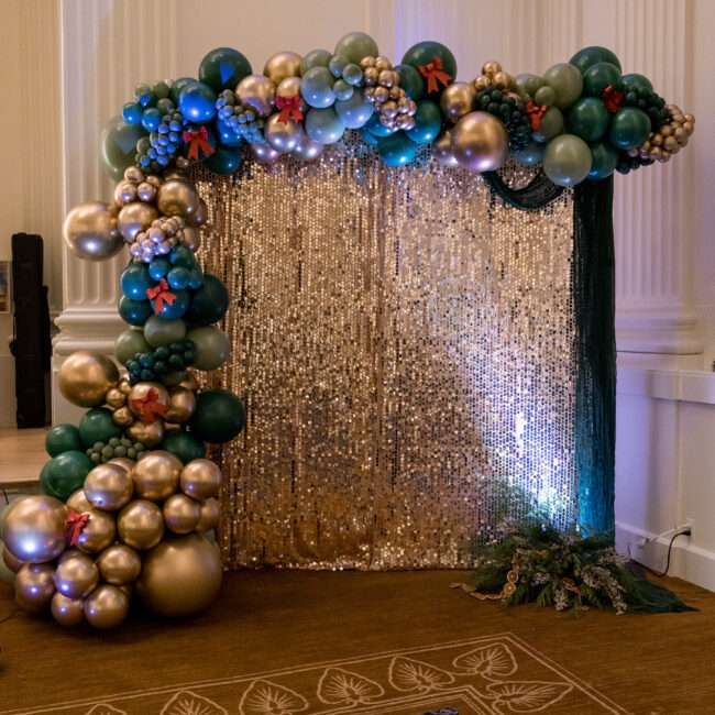 Holiday party balloons