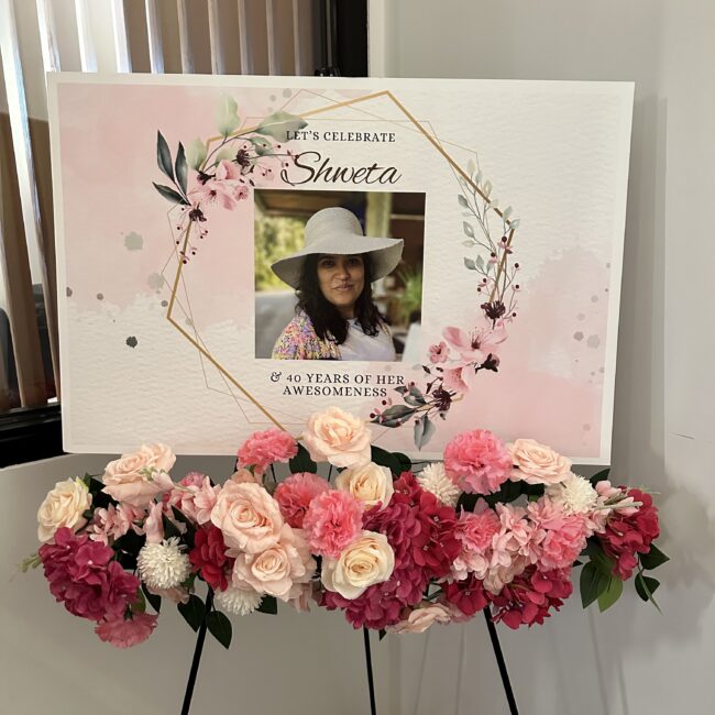 Birthday welcome sign