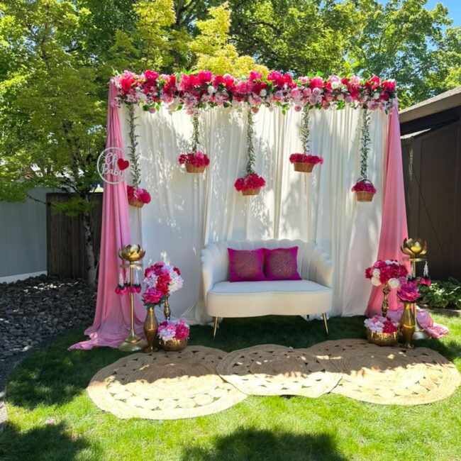 Indian baby shower decor